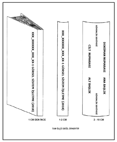 Şekil 22 Teknik Yayın Cilt/Klasör (Örnek)